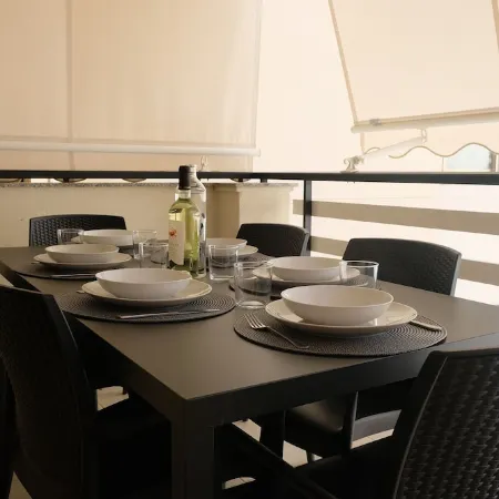 100 m from the Beach for 2-6 Persons, 3-Bedrooms Apartment Wth AC +Little Garden