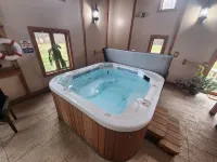 Cozy lodge with indoor pool, hot tub, loft and more! Great for a close getaway!