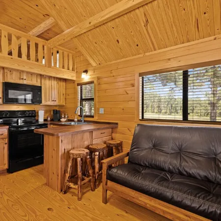 Barnwell Mountain Cabins #2: Cabin/Tiny Home w/ loft in Gilmer across from BMRA