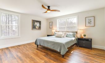 Walk to Beach & Sebago Lake: Luxe Family Getaway!