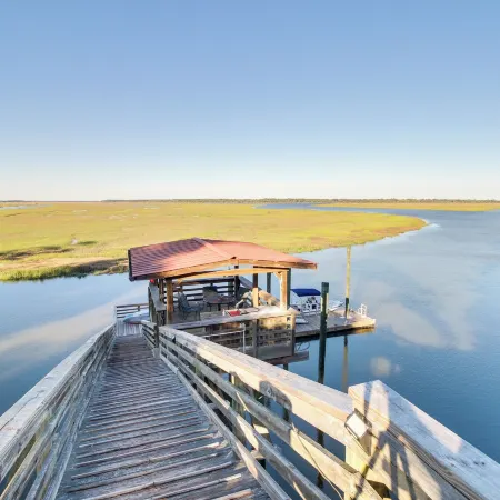 Dock & Views! Waterfront Baisden's Bluff Home