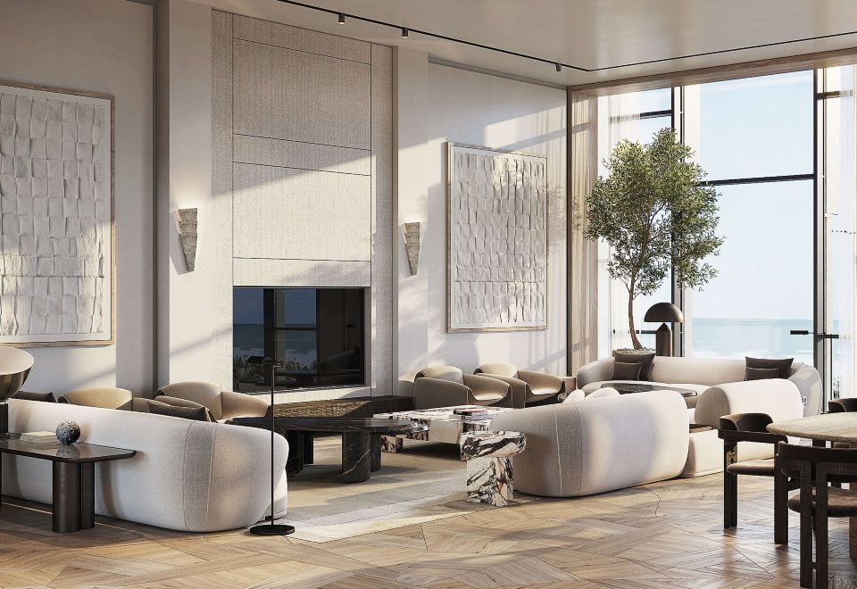 Delano Dubai의 멋진 야외 전경