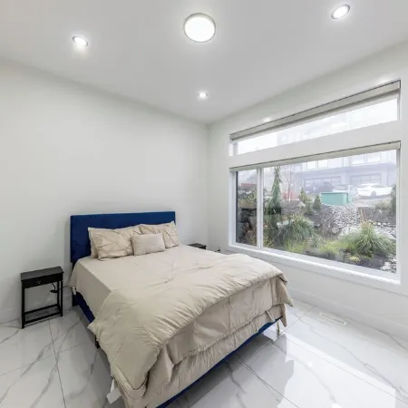 “Wake up to endless horizons—where ocean waves meet city lights