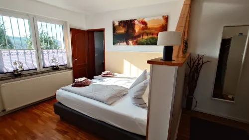 Ferienhaus am Rehberg first floor apartment with private terrace