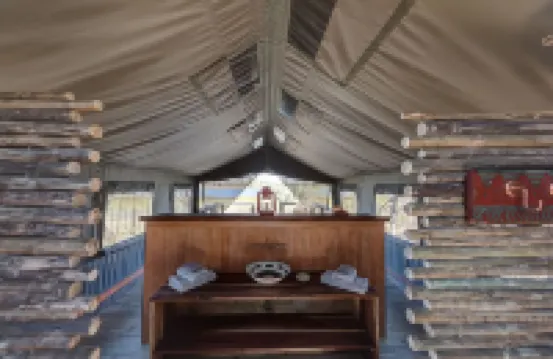Luxury safari tent between Maun and Moremi