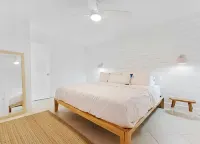 Beachside Modern Wellness Villa with Spacious Patio, Walk to the Beach