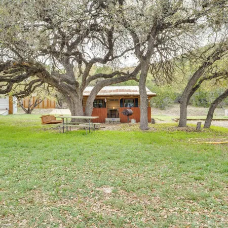 'Cabana Luna' Cabin w/ Deck, Swing & Fire Pit!