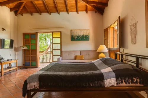 Paraíso Las Palmeras with pool in San Jerónimo - 游泳池