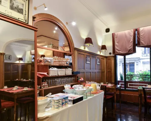Hotel du Pré تناول الطعام Photos