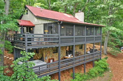 Mountain Crest Cottage Fabulous Fire Pit and 5 Minutes to Downtown Blue Ridge! - Alphydda
