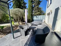 Villa 5 min walk from the beach, with large enclosed garden ideal for families