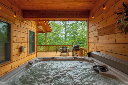 Dream Mtn Hideaway! Hot Tub+Fire Pit+Grill, WiFi, Hiking, Nearby Avl & Blk Mtn!