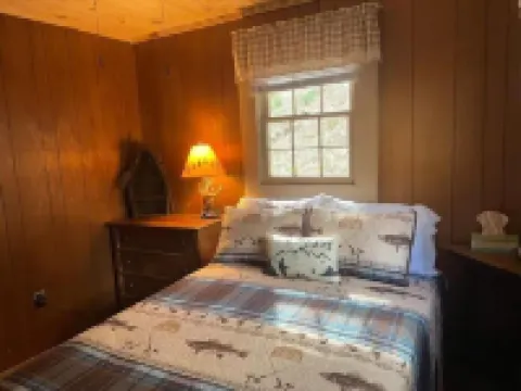 Cozy creek side cabin.  Pet Friendly.   Single Story, with ramp at entry