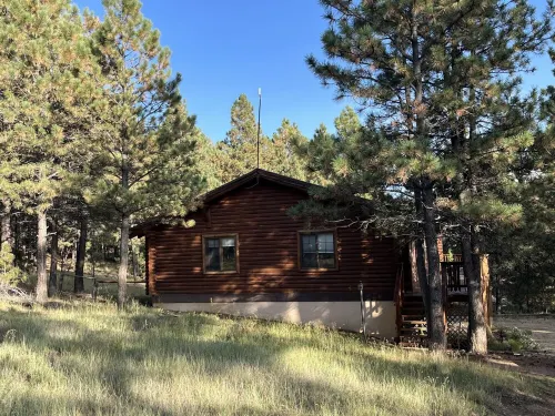 Cozy cabin in the woods. 12 min from the Angel Fire ski resort; 6 to golf course