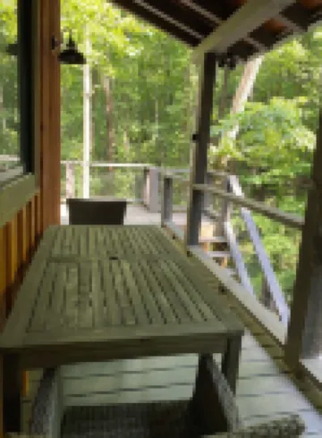 Modern Tree House Cabin in the Trees, Aska Adventure Area, 10 mn to Downtown