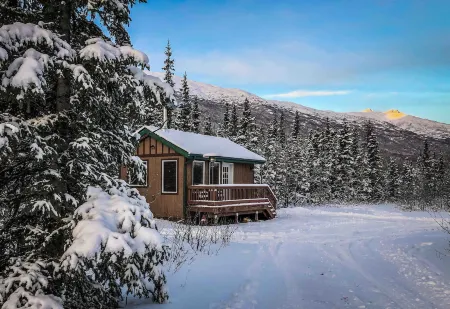 Relax to amazing 360° views in a cozy tiny cabin!