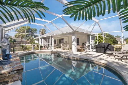 Sparkling Pool and Lush Backyard Oasis - Charming Vacation Retreat