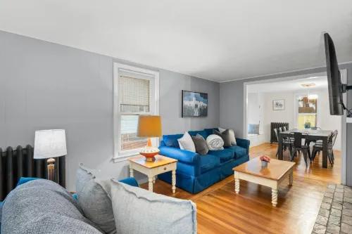 Spacious Living Room and Inviting Backyard Oasis - Charming Retreat Hotels in Wilbraham