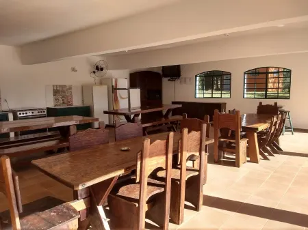 Very green place to relax by the pool