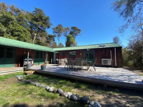 Close to the river, 11 TeAho  is a family lodge with plenty of character