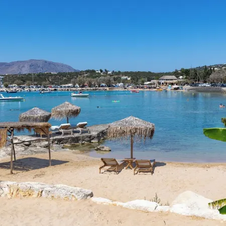 Villa Minoa Just Next to the Beach, with Surprising Sea and Mountain Views