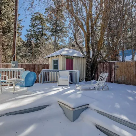 The Lilac Cottage is a charming 2-bedroom house in Cloudcroft with fenced yard!