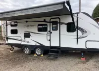 RV in charming Forks with WiFi, AC. Happy travel and 1 block from Bella’s house!