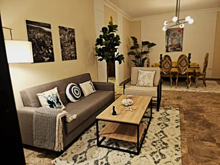 Charming 2-bedroom apartment in Blat Byblos with kitchen, living, dining, TV, AC