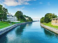 Walk to Dtwn Charlevoix Condo with Fireplace Hotels in Charlevoix