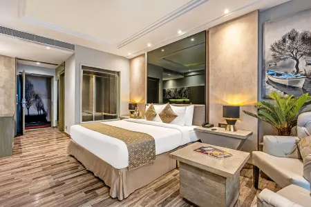 Sterling Palm Bliss Wellness Resort, Rishikesh Отели рядом с достопримечательностью «Triveni Ghat»