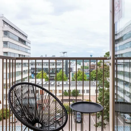 Modern 1BR Home with Sauna & Balcony