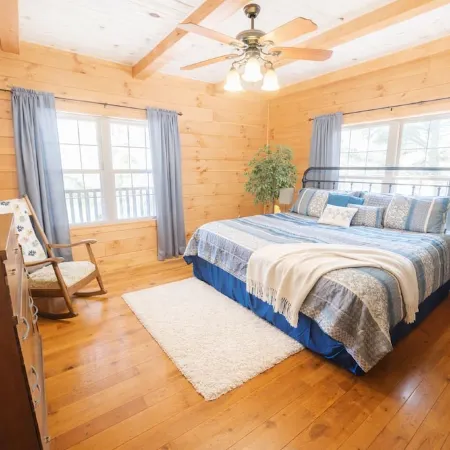 Enjoy Summer in Our Cabin While You Sit on Our Porch and Feel the Gentle Breeze.