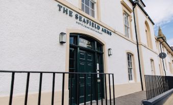 the entrance to the seaglass arms pub , a traditional english pub in the town of southampton , england at The Seafield Arms-Cullen