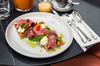 料理 プラハ マリオット ホテルの写真