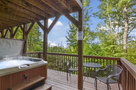 Mountain Views & just mins to City! Wood burning Fireplace, Hot tub, Fire pit