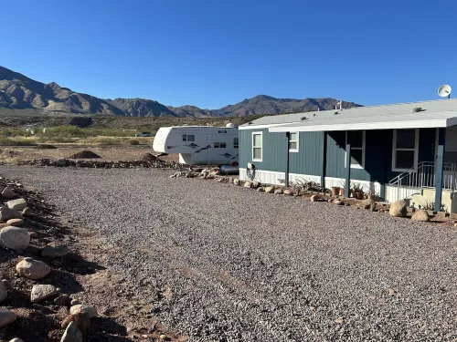The Eagle Perched at Roosevelt Lake