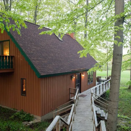 Peace And Tranquility Setting In The Woods!