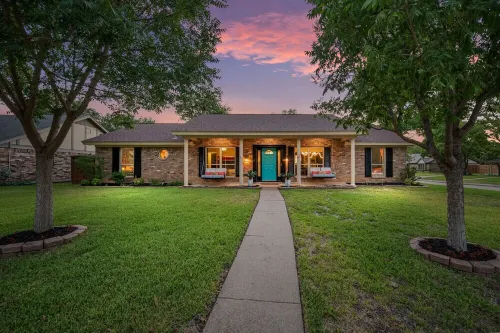 Colorful, Design-Inspired Home with In-Ground Pool Near Cowboys Stadium