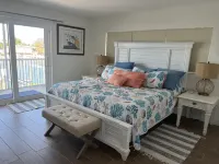 Large outdoor space with pool/hot tub, on 200ft wide canal- quick ride to Ocean!