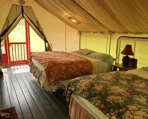 GLAMP BERNICE ON BEAUTIFUL ADIRONDACK HOBBY FARM 존스버그 호텔