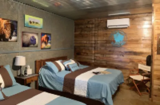 5 Cabins at The Lazy Buffalo, Wichita Mountains Cache Lawton Fort Sill sleeps 16