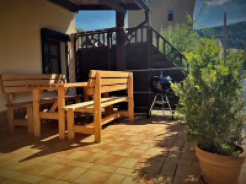 Modern furn.  Apartment "Wanderfalke", central & quiet, Säch. Switzerland, 55sqm, terrace