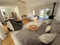 Light modern airy beachy feel house. Pet friendly