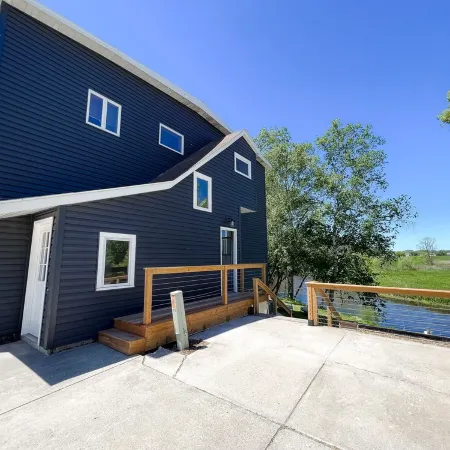 Waterfront 3 bedroom upper vacation home.