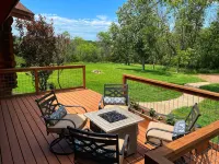 Secluded Lake View Log Cabin on 40 Acres