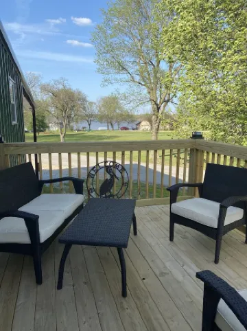New lake view rental on Wolfcreek with boat ramp and lake access across the road