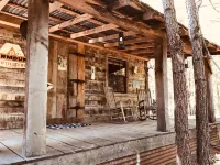 Cozy Cabin in the woods at Bluegill Lake Cabins Hotels in Van Zandt County