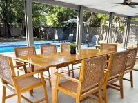 Pool - FirePit - Near South Beach -Wynwood -Design District Hotels in North Miami