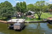 Dock, Fire Pit & Fenced Yard at Lakefront Retreat