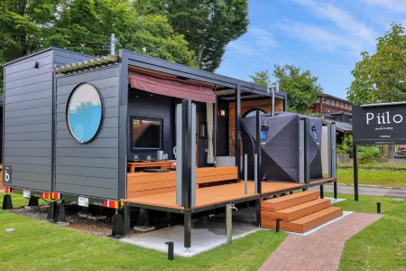 Piilo asobi＆stay Отели рядом с достопримечательностью «Yamanakako Onsen Benifuji no Yu hot spring»